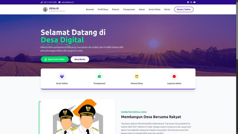 Website DESA.ID siap pakai (Basic)